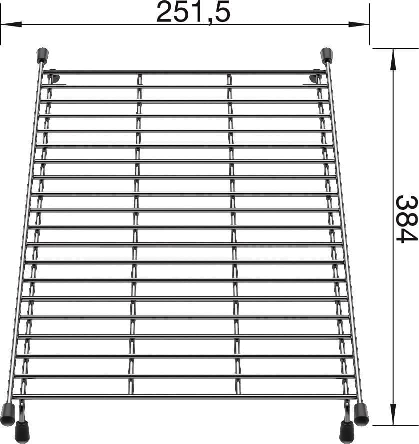 product image - Универсальная решетка BLANCO 384х252 мм